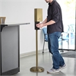 Luxe Floor Stand Touchless Hand Sanitizer Dispenser - 54 Brushed Brass