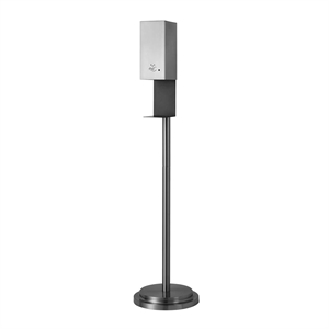 Luxe Floor Stand Touchless Hand Sanitizer Dispenser - 54 Satin Nickel