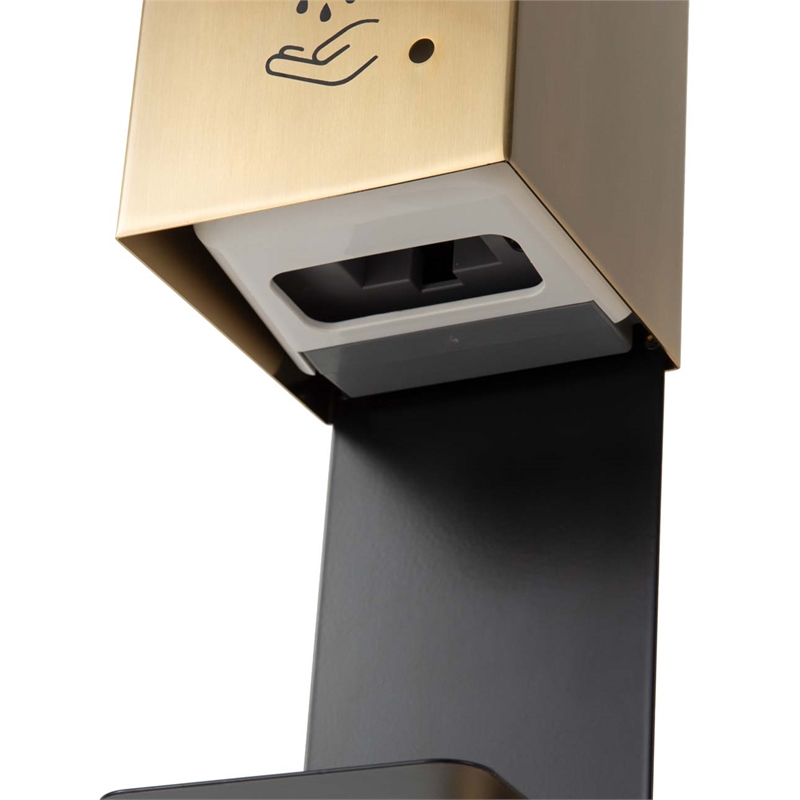 Luxe Wall Mount Touchless Hand Sanitizer Dispenser - 19 Brushed Brass