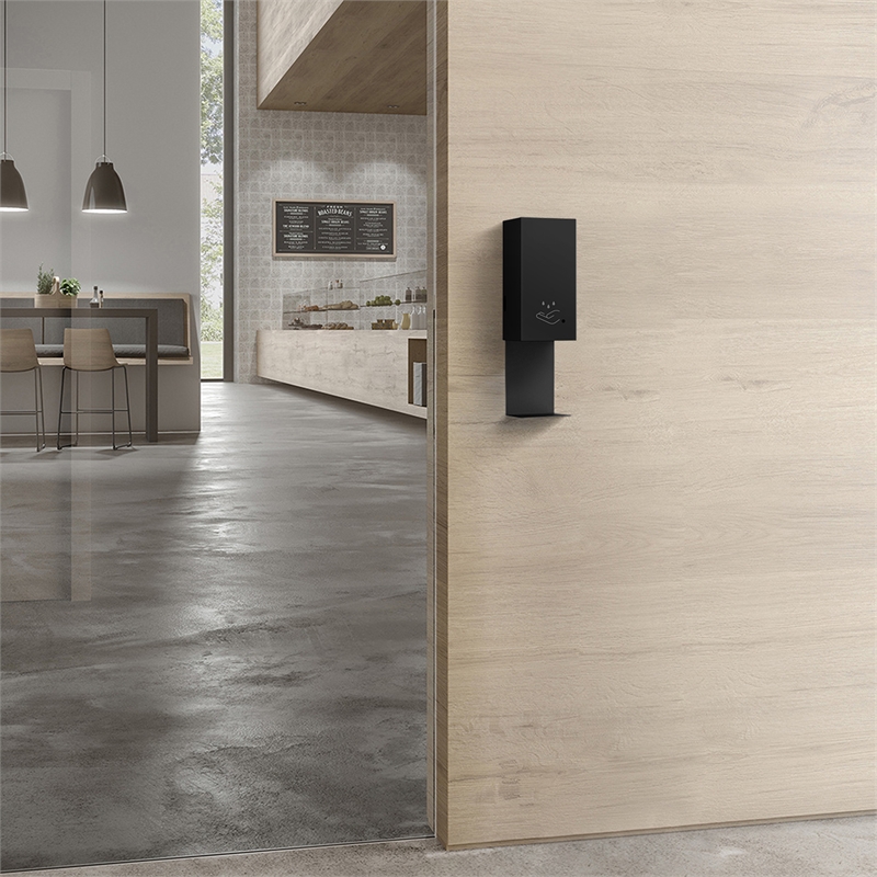 Luxe Wall Mount Touchless Hand Sanitizer Dispenser - 19 Matte Black