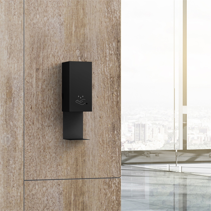 Luxe Wall Mount Touchless Hand Sanitizer Dispenser - 19 Matte Black