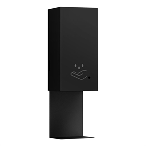 Luxe Wall Mount Touchless Hand Sanitizer Dispenser - 19 Matte Black