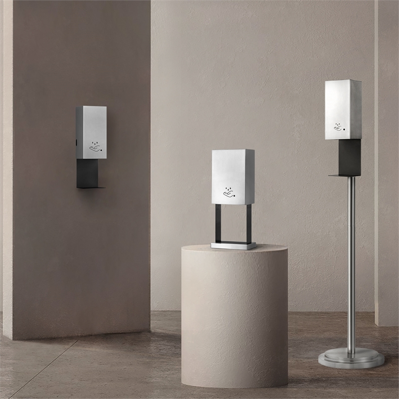 Luxe Wall Mount Touchless Hand Sanitizer Dispenser - 19 Satin Nickel