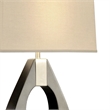Pearson Table Lamp - 30 Pecan Wood and Brushed Nickel 3-Way Rotary Switch