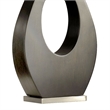 Pearson Table Lamp - 30 Pecan Wood and Brushed Nickel 3-Way Rotary Switch