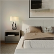 Pearson Table Lamp - 30 Pecan Wood and Brushed Nickel 3-Way Rotary Switch