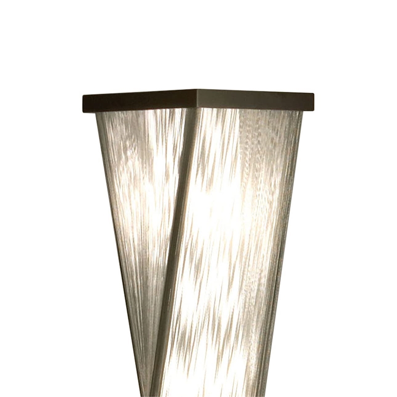 Torque Accent Floor Lamp - 54 Tall Base Espresso Wood finish
