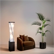 Torque Accent Floor Lamp - 54 Tall Base Espresso Wood finish