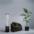Torque Accent Floor Lamp - 54 Tall Base Espresso Wood finish