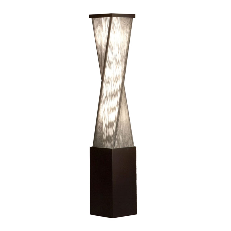 Torque Accent Floor Lamp - 54 Tall Base Espresso Wood finish