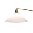 Melmar Arc Floor Lamp - Weathered Brass and Walnut Dimmer Switch V-base