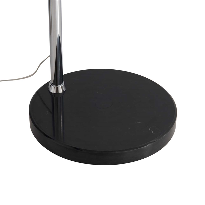 Marilyn 3 Light Arc Floor Lamp - 90 Polished Chrome & Mylar/Crystal Shades