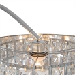 Marilyn 3 Light Arc Floor Lamp - 90 Polished Chrome & Mylar/Crystal Shades