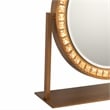 Marilyn Table Top LED Vanity Mirror - Weathered Brass