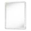 Marilyn Illuminated Rectangular Wall Mirror -  40 Chrome Touch Dimmer