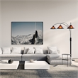 Natural Mica 3 Light Arc Floor Lamp - 86 Espresso Wood Bronze
