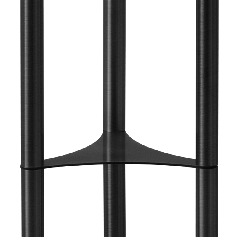 Willows Accent Floor Lamp in Matte Black and Opal Glass