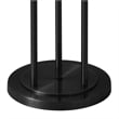 Willows Accent Floor Lamp in Matte Black and Opal Glass