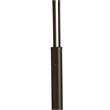 Triplet 3-Light Arc Floor Lamp - Black Nickel Marble Base Dimmer