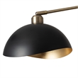 Luna Bella 3-Light Chandelier - Brass Black Gold Leaf Finish Dimmable