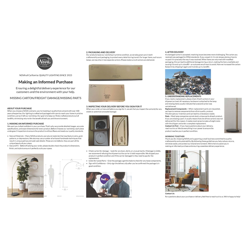 Bloom Torchiere Floor Lamp in Black Nickel/White Shade/Black Marble Base