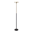 Redondo Torchiere Floor Lamp - Matte Black Dimmer Switch