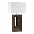 Parallux Standing Table Lamp - Walnut & Weathered Brass