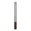 Tambo Cylindro Accent Floor Lamp in Dark Walnut and Weathered Brass