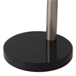 Mushroom 5-Light Arc Floor Lamp - Satin Nickel Black Marble Base Dimmer