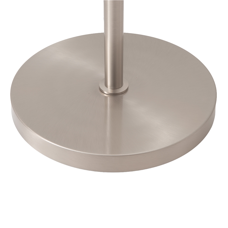 Culver Tree Lamp - Satin Nickel - Pool Blue shades