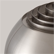 Wall Mounted Arc Lamp - Satin Nickel Half Dome Satin Nickel Shade