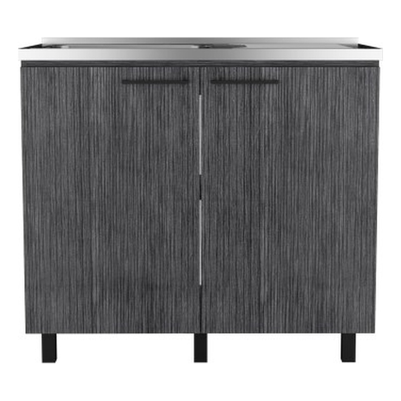Burwood Utility Sink Cabinet Engineered Wood Smoky Oak