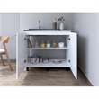 Burwood Utility Sink Cabinet Engineered Wood White