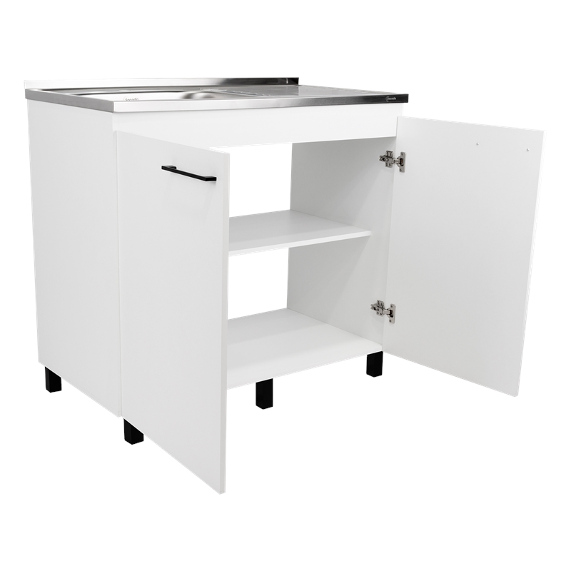 Burwood Utility Sink Cabinet Engineered Wood White