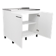 Burwood Utility Sink Cabinet Engineered Wood White