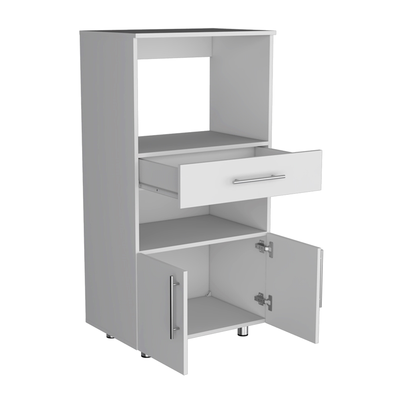 Glen Engineered Wood Pantry Engineered Wood White