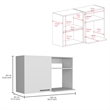 Burwood Wall Cabinet Engineered Wood White