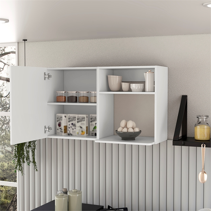 Burwood Wall Cabinet Engineered Wood White