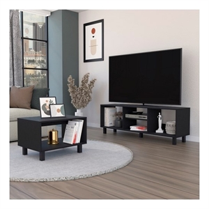Millville Set Engineered Wood Black