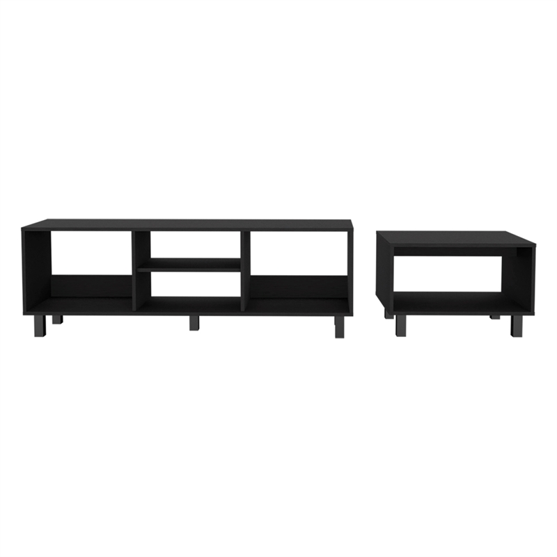 Millville Set Engineered Wood Black