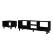 Millville Set Engineered Wood Black