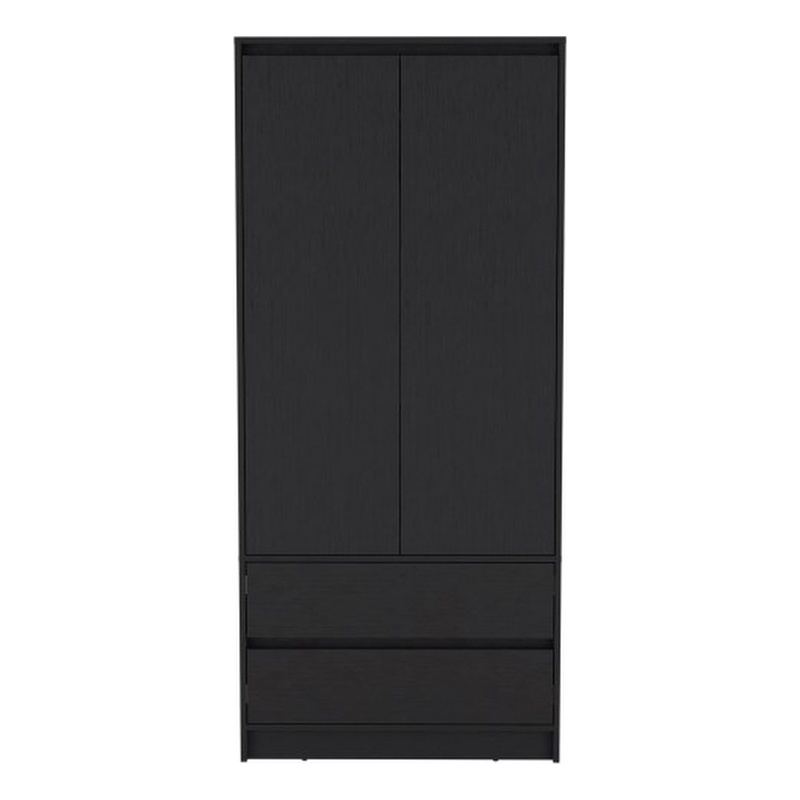 Closher Armoire Engineered Wood Black