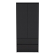 Closher Armoire Engineered Wood Black