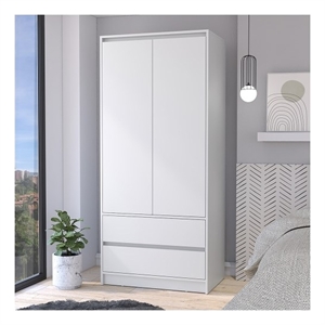 Closher Armoire Engineered Wood White