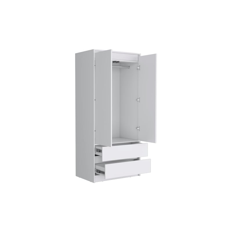 Closher Armoire Engineered Wood White