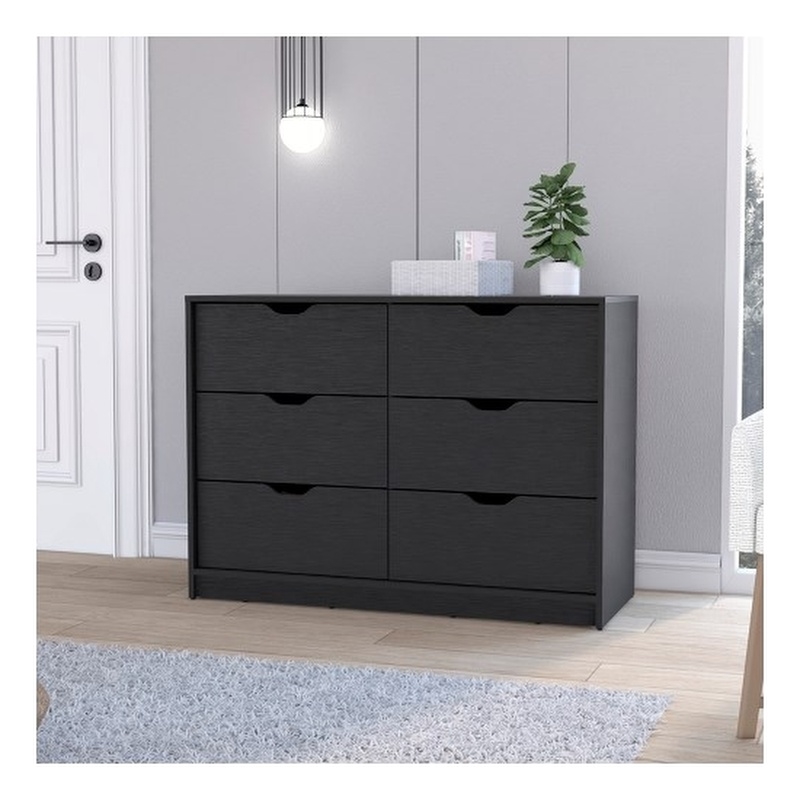 Curio Dresser Engineered Wood  Black