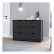 Curio Dresser Engineered Wood  Black