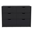 Curio Dresser Engineered Wood  Black