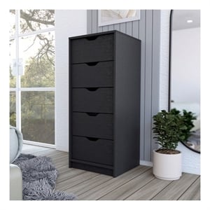 Kamran Dresser Engineered Wood Black