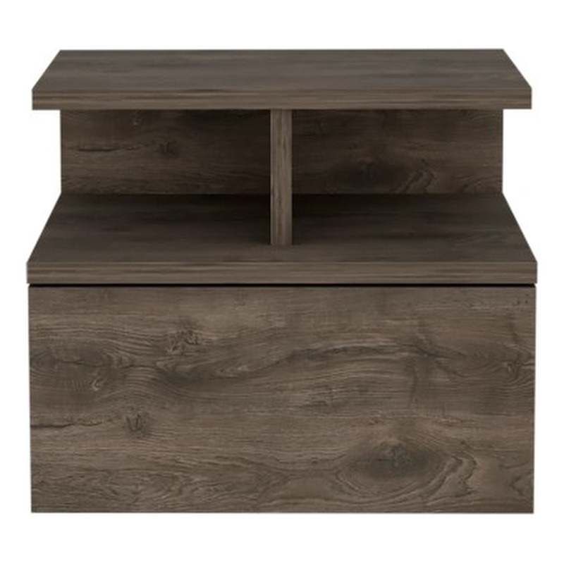 Flopini Floating Nightstand Engineered Wood Flopini  Dark Walnut